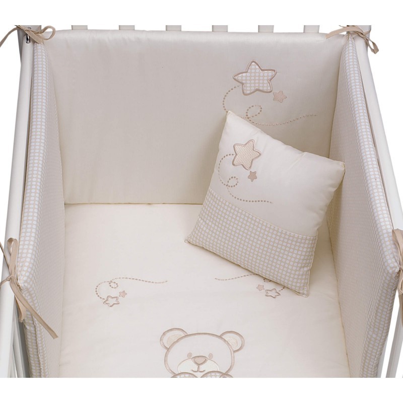 babybay chichonera trenzado adecuado para cuna cama, ivory/beige/crema, trenzada, para las cunas, Chichonera, Accesorios