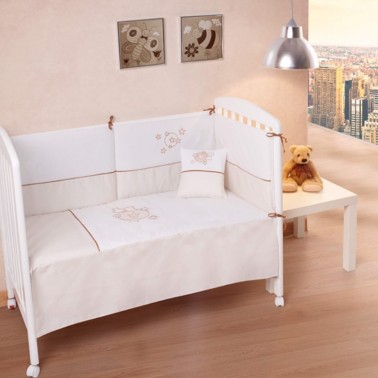 Vestidura minicuna madera mod pirata-dimensiones ( 48 x 71 cm )- 100%  algodón-IBI-91925-Interbaby - Tumodakids